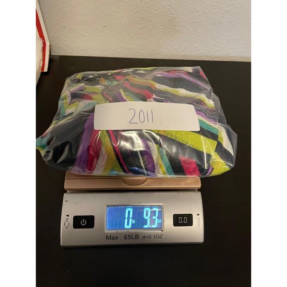 Ali Miles Cardigan Womens Large Multicolor Open Front Stripe Lightweight Sheer - Picture 9 of 9